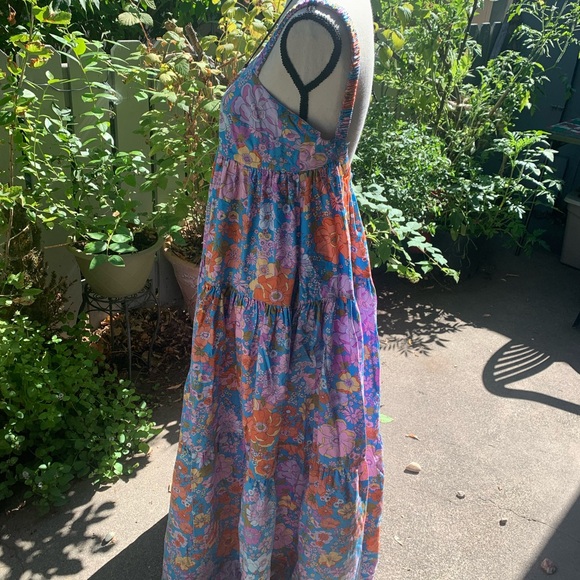 Free People Multicolor Floral Backless Dress - Picture 4 of 6